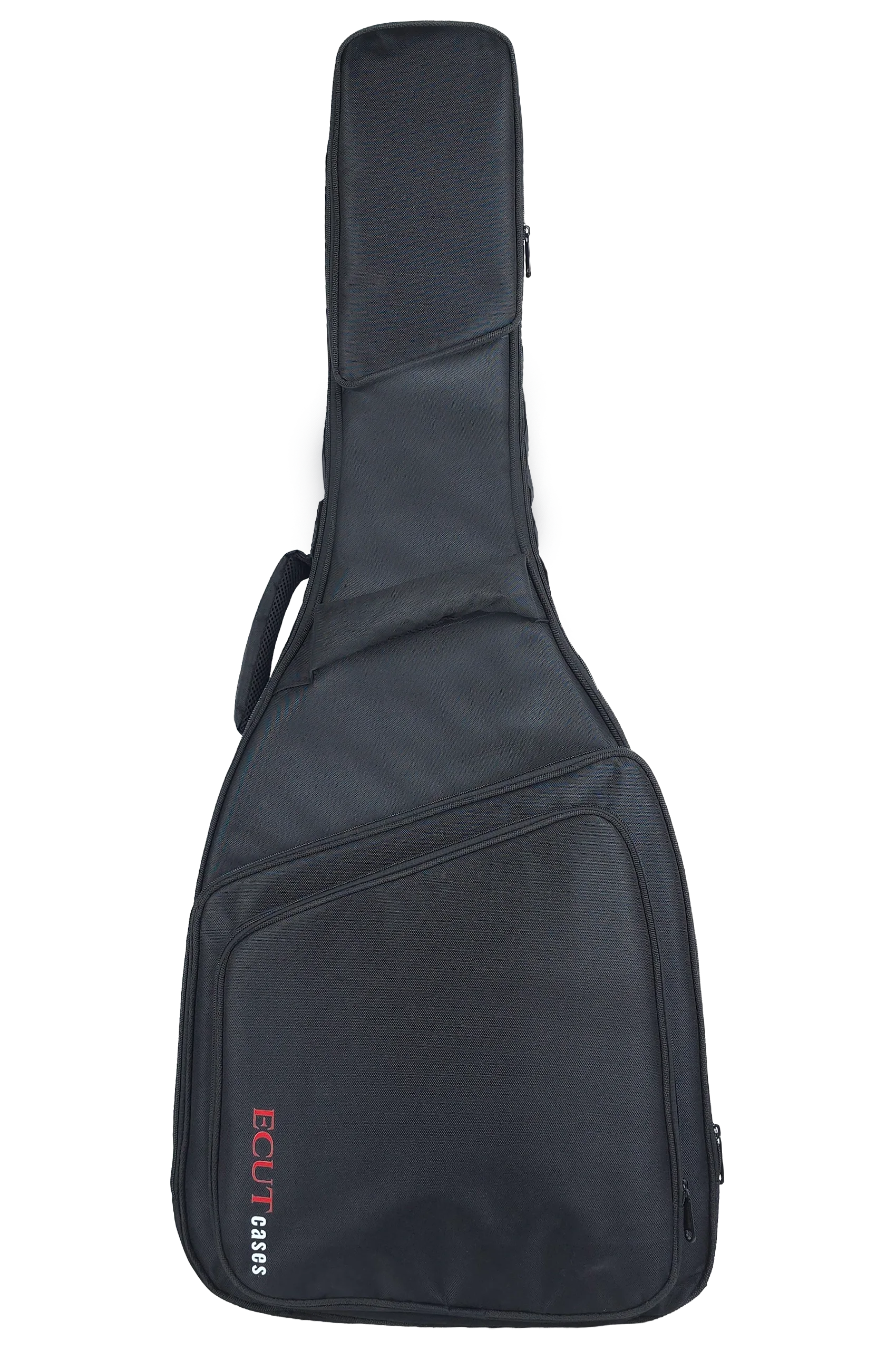 سافت کیس گیتار کلاسیک ایکات کیس (ECUTCASES) مشکی M2S-J600-B — نمای ۳/۴ و ایستاده