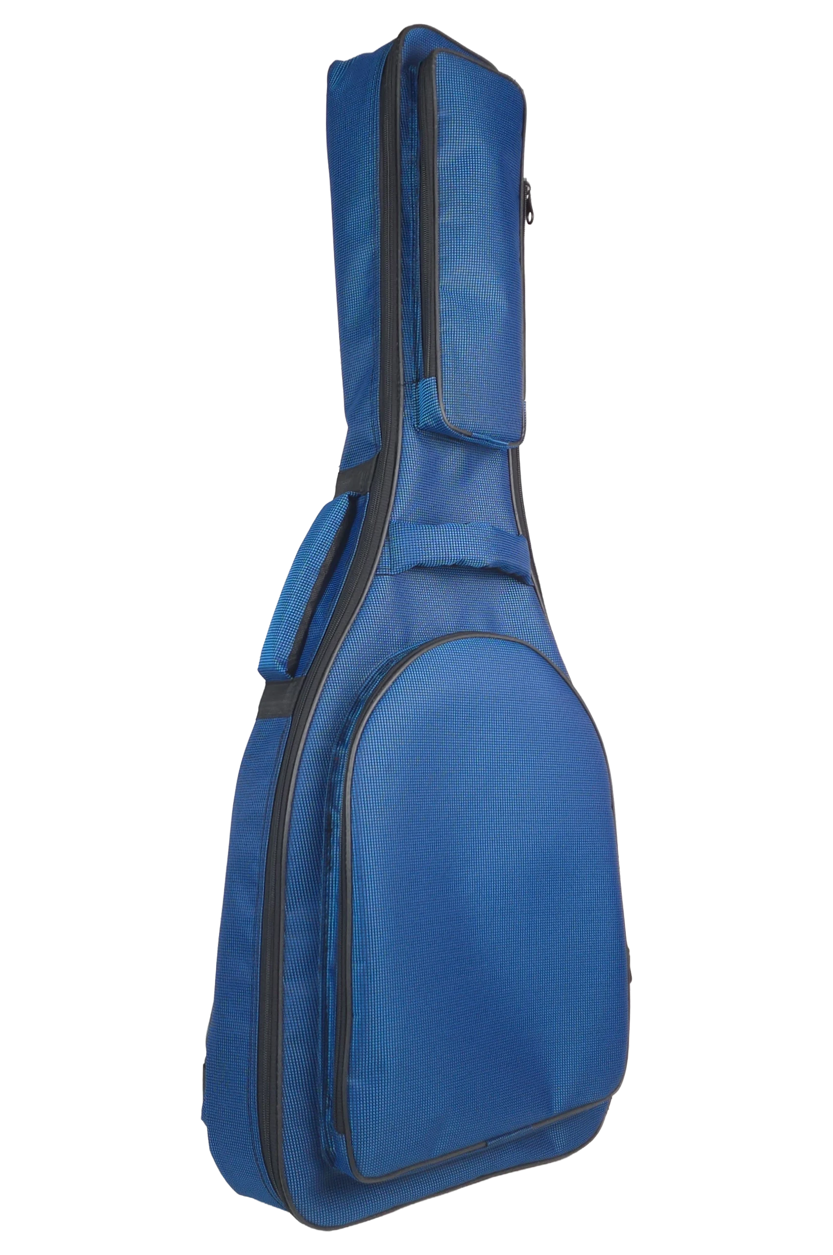 سافت کیس گیتار کلاسیک ایکات کیس آبی MC-106-16 — نمای روبرو و جیب